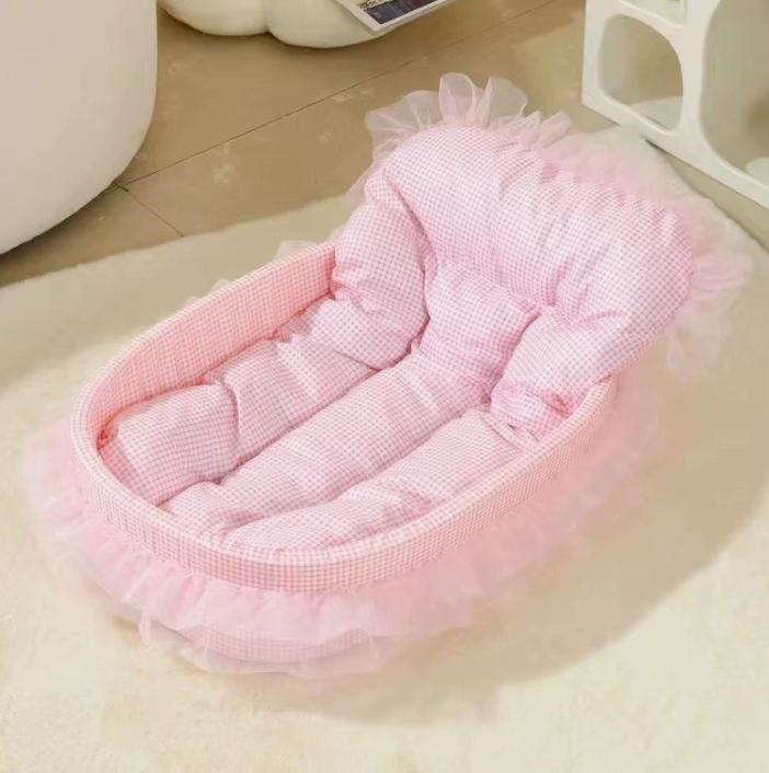 

Cats Bed Dog Mat Beds Goods Pet Puppy Accessories Products Kitten Cushion Things Accessory Houses Habitats House Supplies Home рожевий