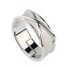 Anello da dito Anime Nero Son Goku Gokou Tempo Anello a croce argento di semplice eleganza