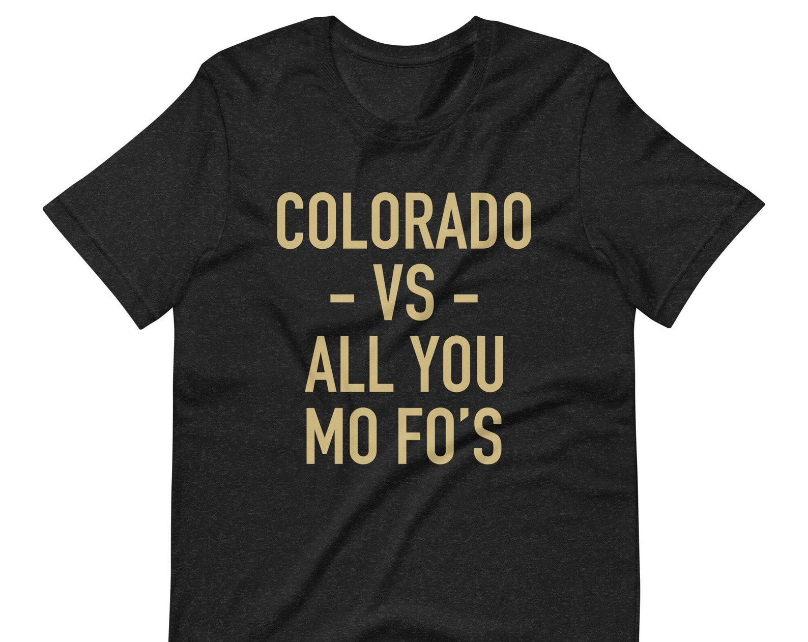 Colorado Football T-Shirt:  Colorado vs All You , Comfy Game Day Unisex Tee 2XL