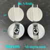 Perilla universal para cocina de gas con interruptor de 8 mm - Botón de encendido para quemador de cocina de gas natural y GLP