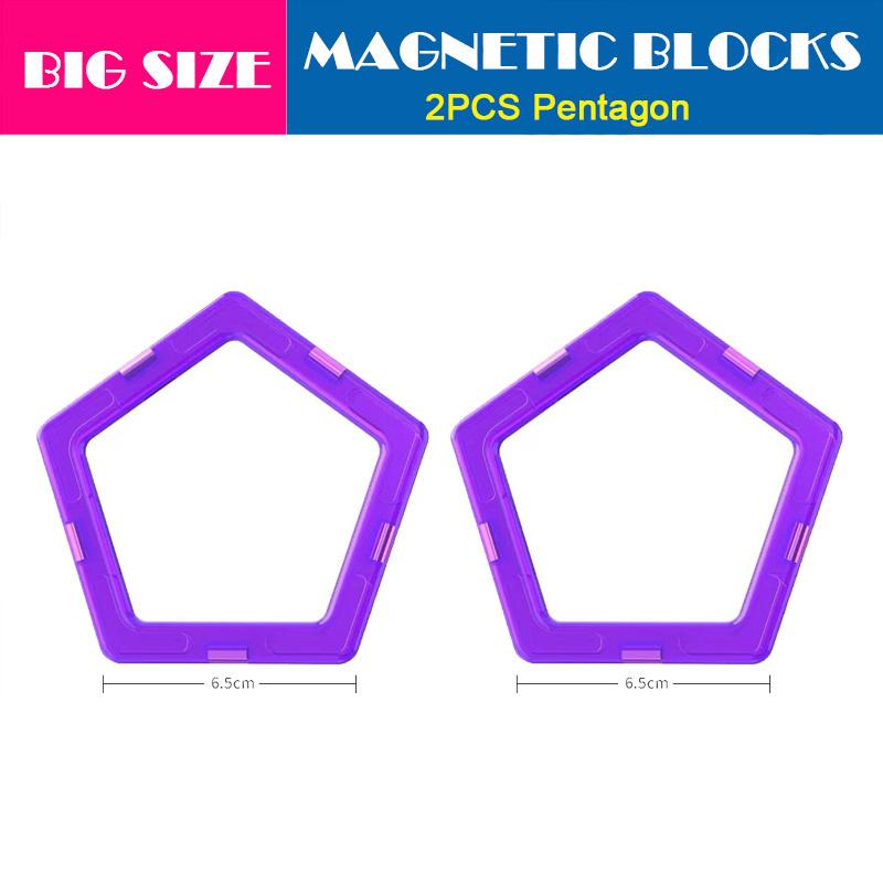 

Big Size Magnetic Designer Kids Magnet Building Blocks Accessories Educational Constructor Toys For Children Holiday Gifts