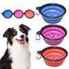 1000 ML Dog Slow Food Bowl for Small Medium Dogs Puppy Flodable with Buckle Pet Bowls for Outdoor Traveling Pets Accessories