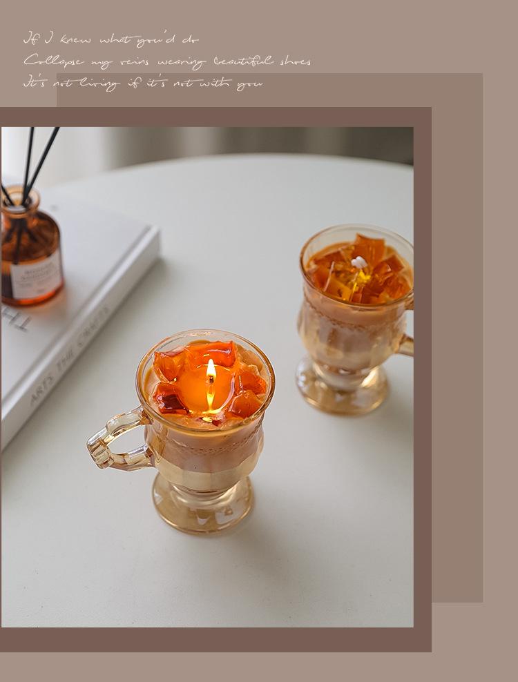 High-End Coffee Scented Candle Cup - Unique Fragrance Souvenir Gift