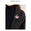Crystal Swan brooch, high-end and sophisticated, niche, small fragrance, retro chest flower, Korean version, anti glare, pin clothing accessories