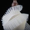 Stretch 5CM Wide Ruffled Lace Fabric Double Layer Pleated Ribbon Trim for Doll Clothes Costume Splicing & DIY Craft Decoration
