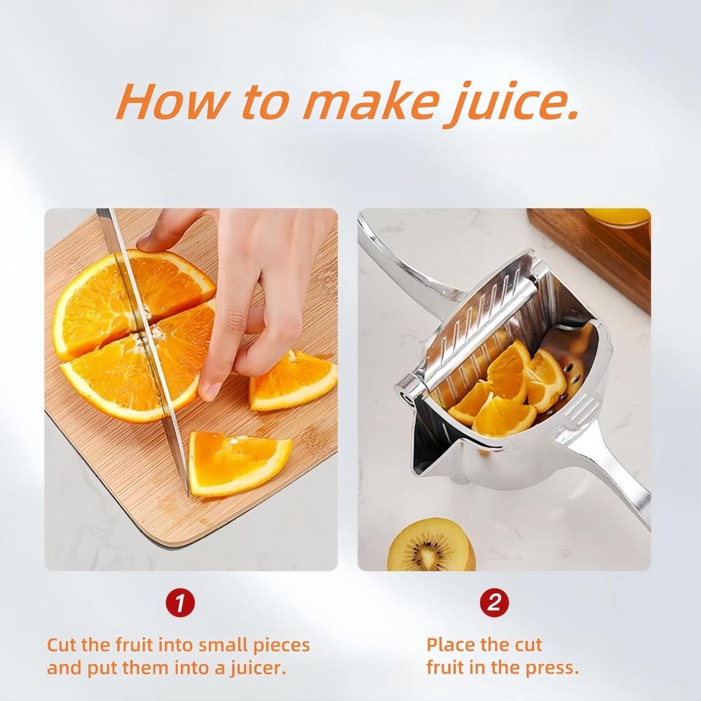 Manual Juicer, Fruit Juice Squeezer, Detachable Heavy Duty Citrus Squeezer Extractor Tool, Premium Quality Metal Aluminum