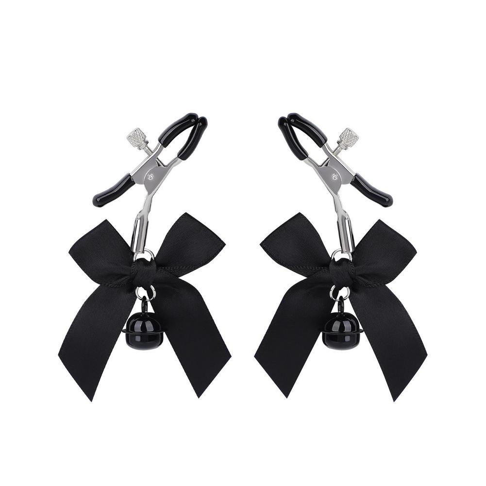 Sexy Bow Bell Adjustable Nipple Clamp Breast Bdsm Small Bell Adult Fetish Flirting Teasing Sex Toys For Couples