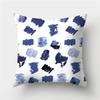 Grey Blue Pillowcase Geometric Cushion Cover Peach Skin Cushion Sofa Cushion Cushion Pillowcase Home Decor Pillowcase