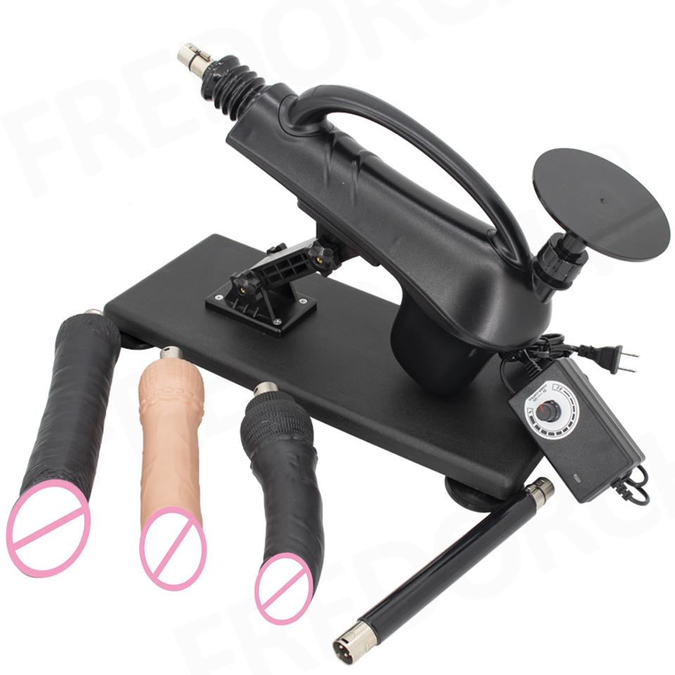 Portable Automatic Sex Machine with Different Dildos for Female Masturbation ,Pumping Gun for Couple ,Uniqu Sex Toy