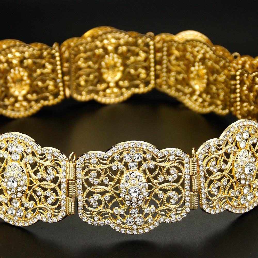 Chic Crystal Women Belt Wedding Dress Waist Chain Belt Bride Jewelry Hollow Jewelry