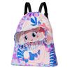Kids Drawstring Swimming Bag Oxford Cloth Waterproof Dry Wet Separation Drawstring Bag for Boys Girls Small Purple