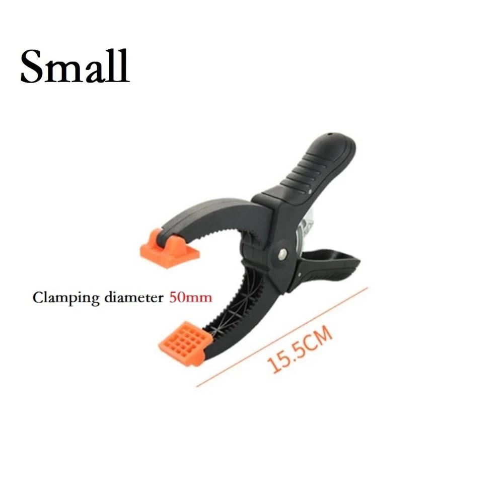6/8 Inch Ratcheting Hand Clamps Spring Clamps Jaw Opening Clamping Force DIY Plastic Nylon Clamp For Gluing Securing