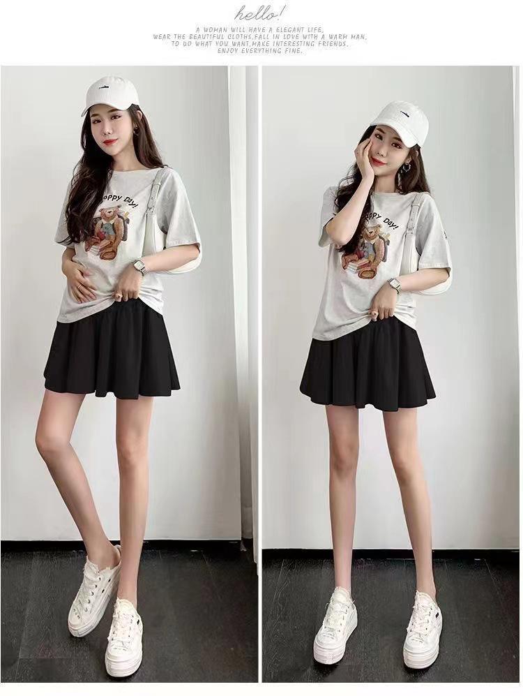 Maternity Summer Low Waist Loose Shorts - Adjustable Wide Leg, Belly Covering, Plus Size Abdominal Support, Four Colors