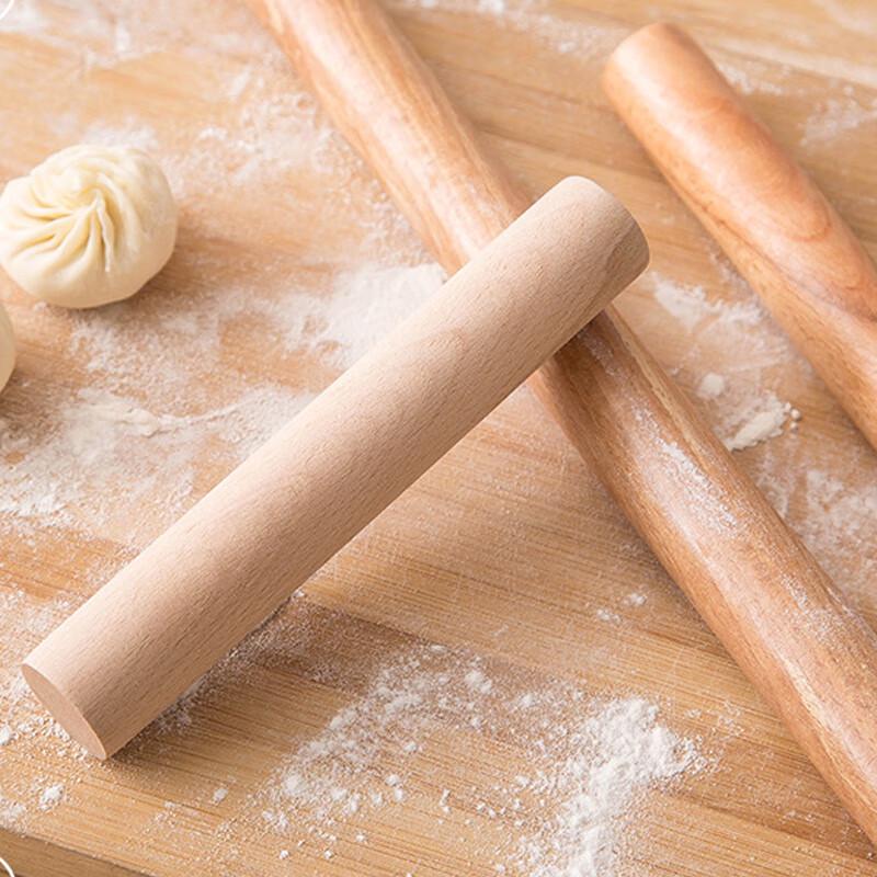 Zhaoran Solid Wood Rolling Pin & Glass Dough Board Set
