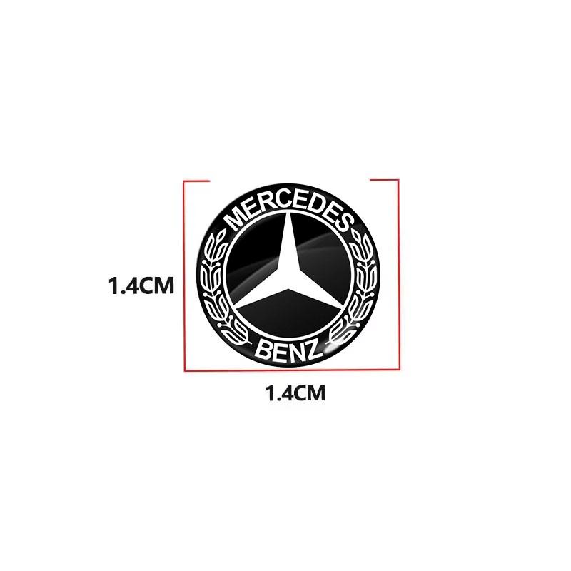 14mm Car Key Emblem Stickers Auto Control Key Logo For Mercedes Benz W204 W212 W176 GLC CLA GLA E C G M R S Class AMG Car Accessories
