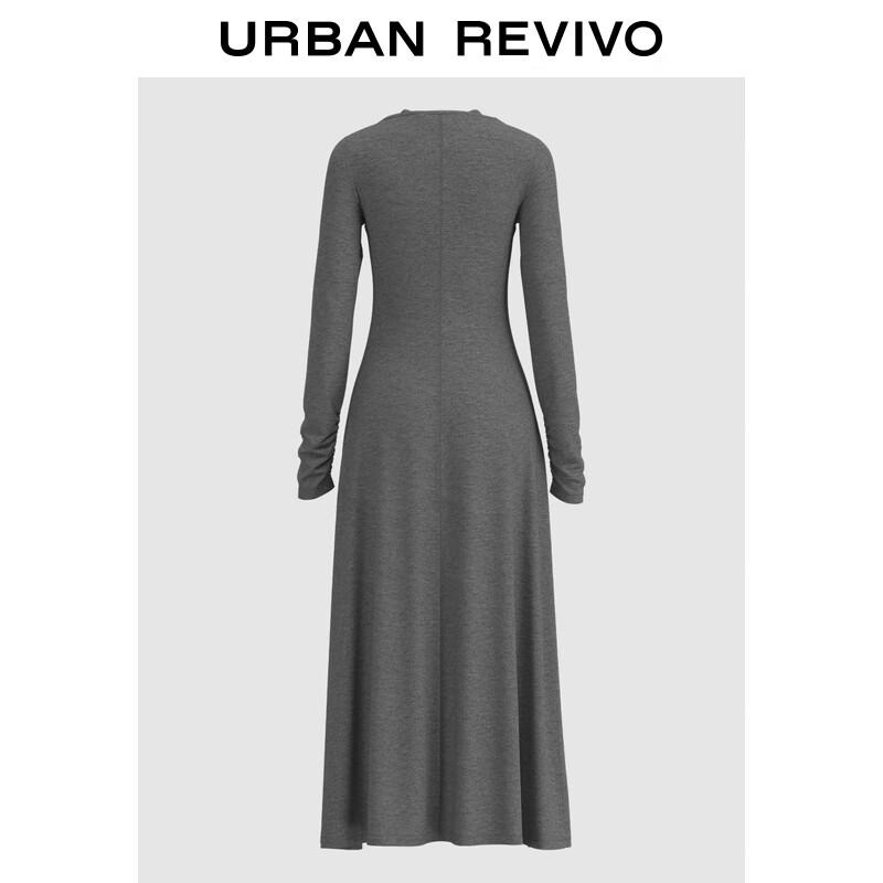 

UR Women s Elegant Faux Two-Piece Round Neck Slim Dress XL