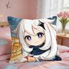 Paimon Cute Genshin Impact Cushion Cover Square Short Plush Pillow Case Living Room Sofa Home Decor Funda X