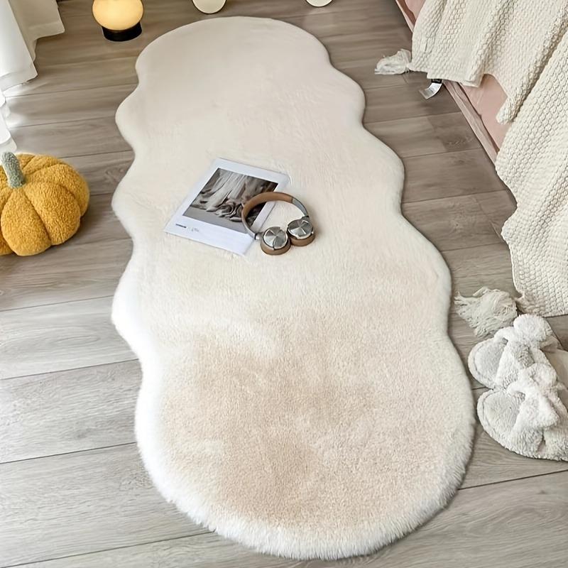 Thick Plush Rug Ultra Soft Rabbit Style Shag Carpet Machine Washable Non Slip Cozy Floor Mat Bedroom Living Room Office Decor