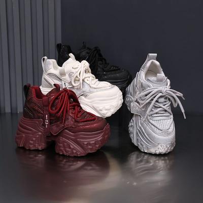 High-ankle Platform Sneakers for Women, New Style, Casual Sports Shoes, Platform Slippers