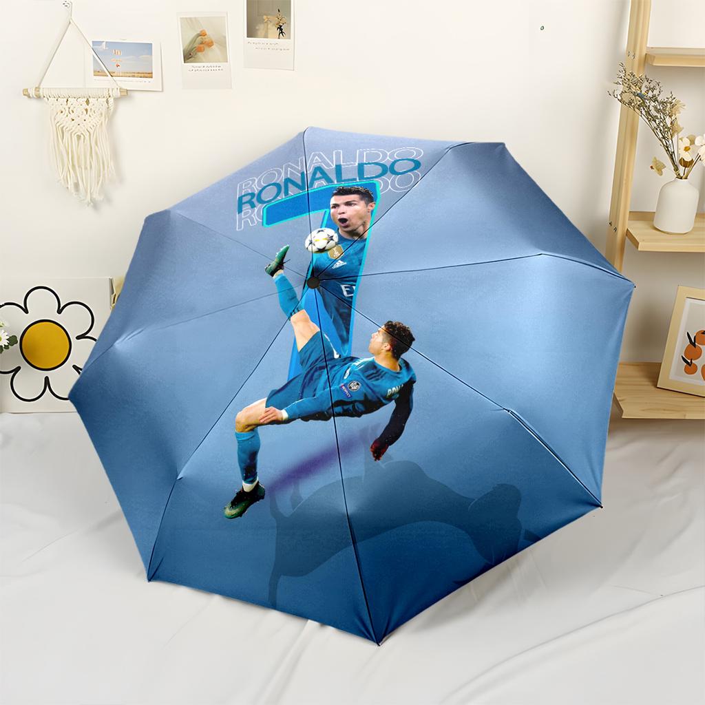 Ombrello Automatico Dinamico Salto di Ronaldo Robusto Asta a 8 Stecche Costruzione Robusta per Uso Quotidiano all'Aperto Accessorio alla Moda Migliore per Natale