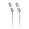 Crystal Ethnic Style Hair Clip Elegant Tassel Side Clip Chinese Style Tassel Hairpin  Bride