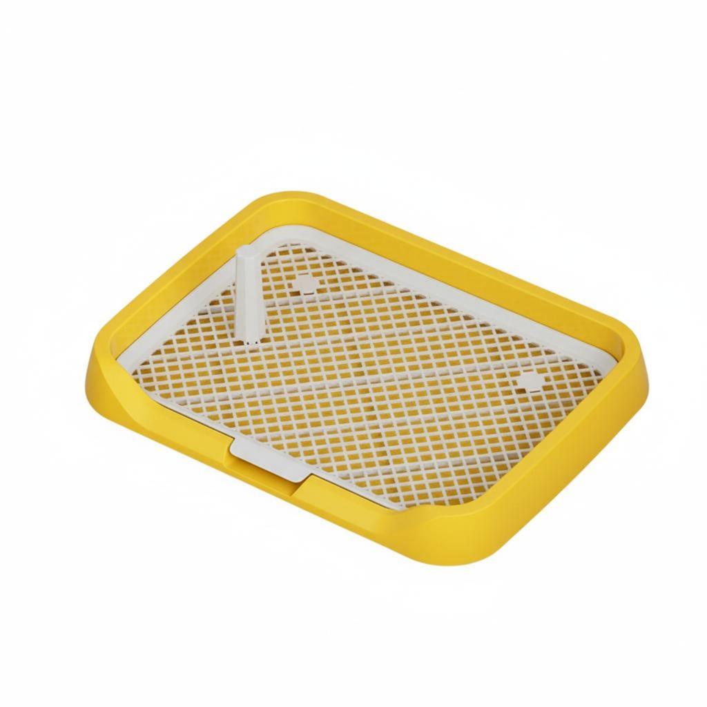 Indoor Dog Potty with Mesh Panel Easy to Clean Indoor Dog Potty Tray Puppy Training Toilet Fast Drainage Pet Supplies