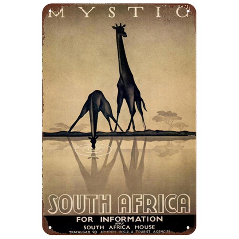 Deer Plaque Metal Vintage Tin Sign Metal Poster Pin Up Shabby Home Decor Signs Bar Cafe Resaurant Decoration Iron Painting