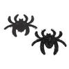30pcs Spider Patch Spooky Non Woven Spider Patches for DIY Festival Costume Accessories Headband