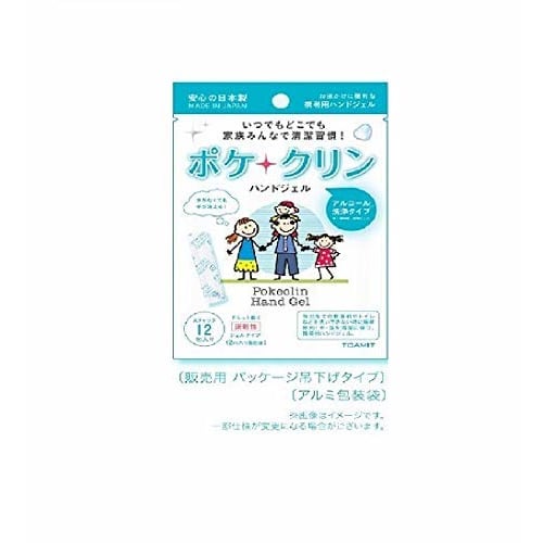 

Pokeclean Hand Gel Sticks, Individually Packaged, Cleans Hands, Quick-Drying, 2ml x 12 Packets, Gel Type (4)