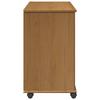 Rollcontainer Honigbraun 63,5 x 39 x 65,5 cm Massivholz Kiefer