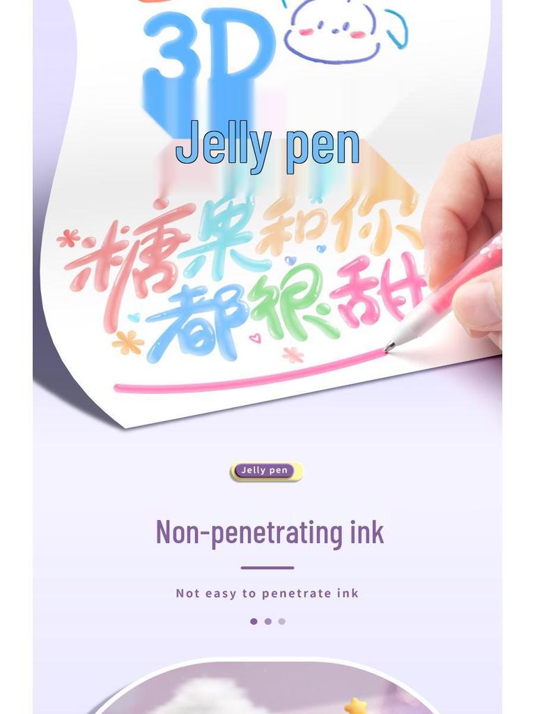 3D Jelly Pen: Colorful Doodle and Drawing Pen for Students