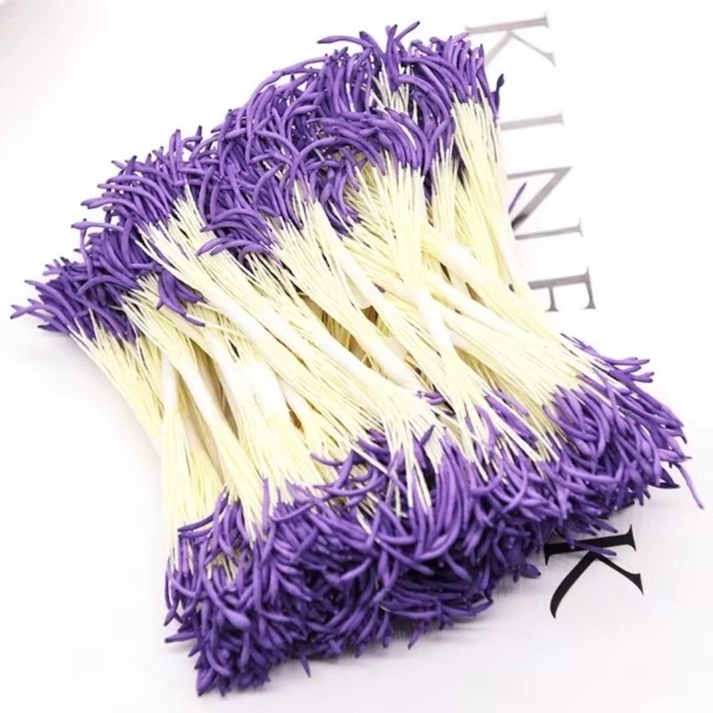 20Pcs Waterdrop Artificial Pistil 8CM 1mm Simulation Flower Stamen Plastic Handcraft Flower Core DIY Flower Stamen Craft Making