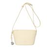 2025 New Niche Design Simple Wind Lychee Pattern Bucket Bag Casual Versatile Korean Sweet Wind Messenger Women's Bag
