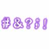 40pcs Alphabet Number Letter Character Fondant Cake Decorating Set Icing Cutter Cake Decoration Tool