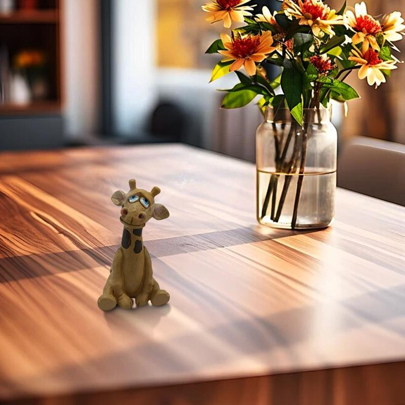 1PC Resin Decorations Living Room Giraffe Study Aromatherapy Ornament Home Incense Burner Desk