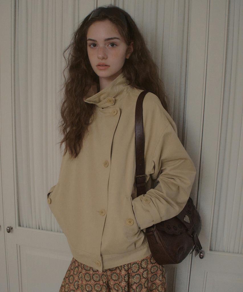 OURNOSTALGIA Mabel Trench Blouson Jacket_Beige(Ocb6Ot01)