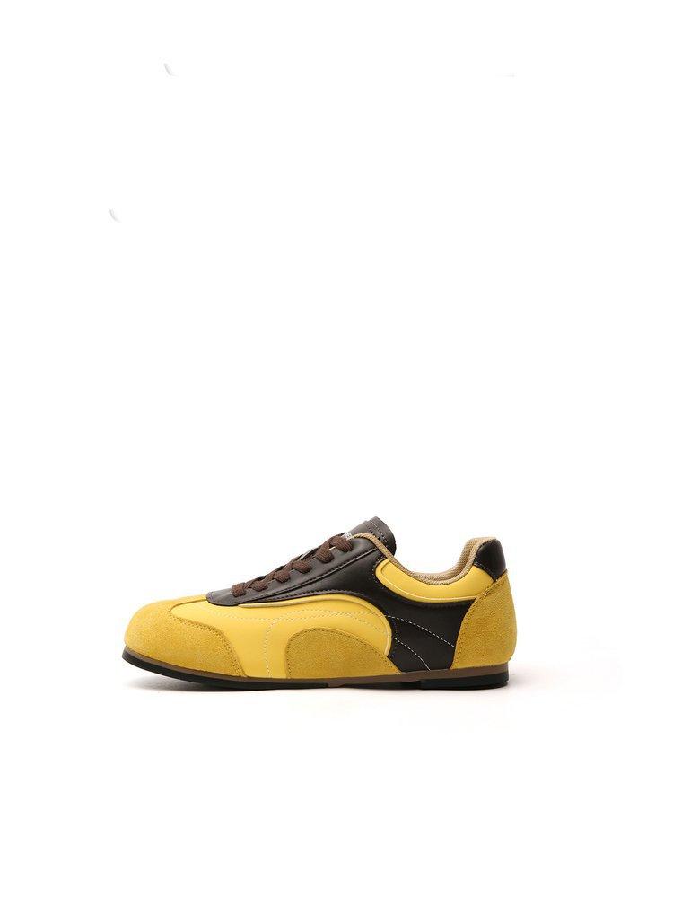 Zhao Ruth has the same retro contrasting color flat-soled German training shoes, Jersey style sports and leisure Forrest Gump board shoes 2025 new aut