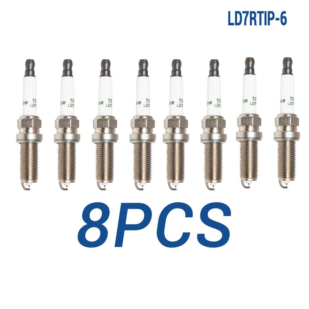 2-8PCS Iridium Platinum Candles Replace for ILKAR7D6G(93607) FIAT 55217232 BERU Z374 Spark Plug TORCH LD7RTIP-6 Auto Parts