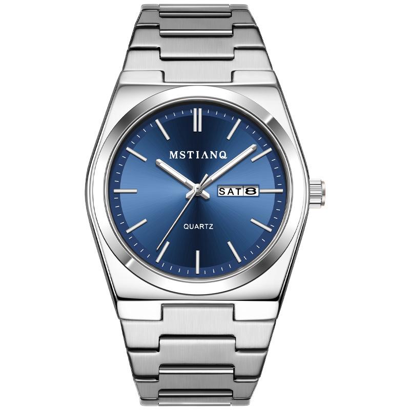 Fashion Thin Men S Watch Quartz Watch Steel Belt Calendar Business High Value Watch Men