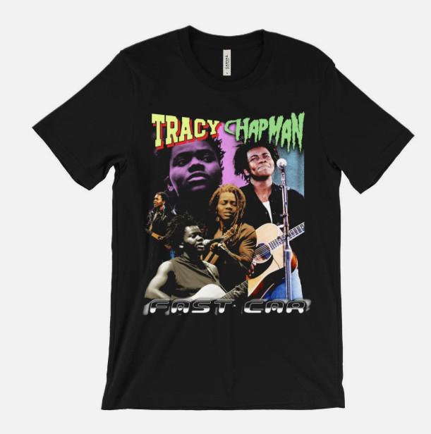 Fast Car T Shirt - Tracy Chapman - 80s songwriter - country music