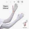 1Pair Ice Silk Sun Protection Sleeves Women Thin Cool UV Protection Arm Sleeves Summer Driving Cycling Men Women Unisex