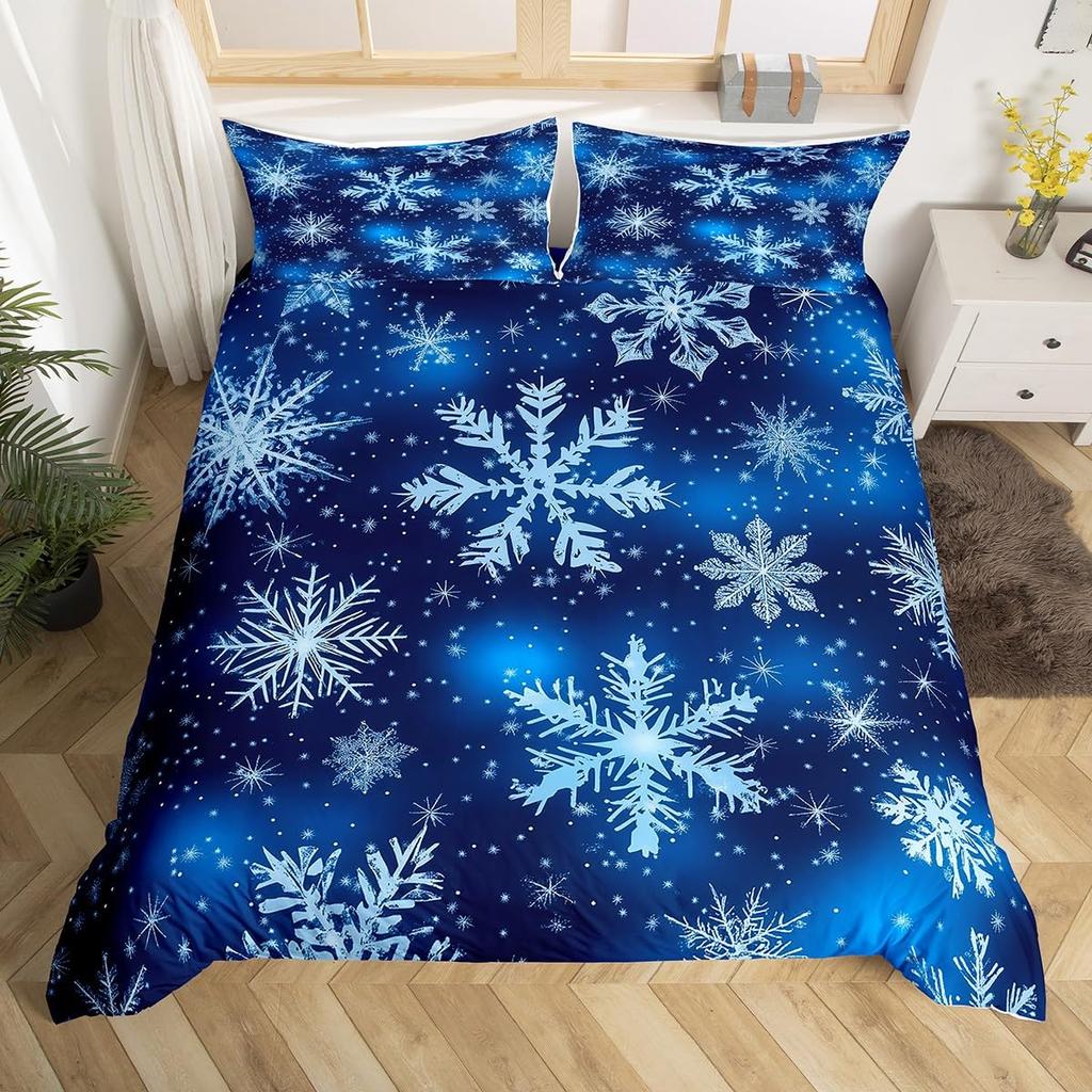 Santa Claus Bedding Set, Christmas Tree Duvet Cover Full Queen,Galaxy Starry Sky Comforter Cover Decor New  Quilt Cover