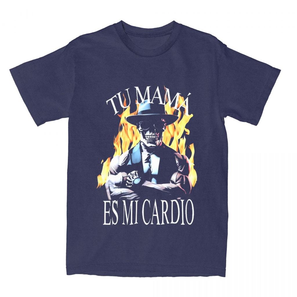 Calacas Chidas Gym T-Shirt TU MAMA ES MI CARDIO Trending T-Shirts Streetwear Tshirt Summer Cotton Comfortable Plus Size Tees