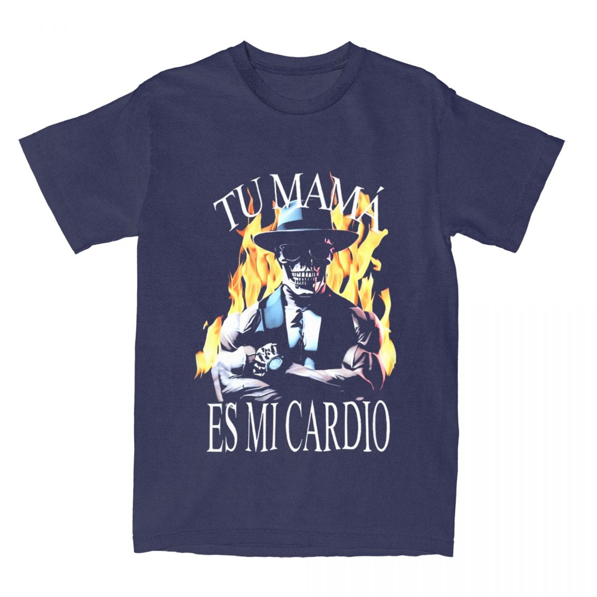 

Calacas Chidas Gym T-Shirt TU MAMA ES MI CARDIO Trending T-Shirts Streetwear Tshirt Summer Cotton Comfortable Plus Size Tees 4XL