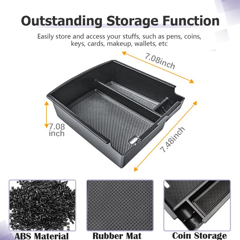 Organisateur de Console Centrale Boîte de Rangement pour Accoudoir pour Hyundai Tucson 2025 Intérieur Rangement de Voiture Console Centrale Accessoires Secondaires