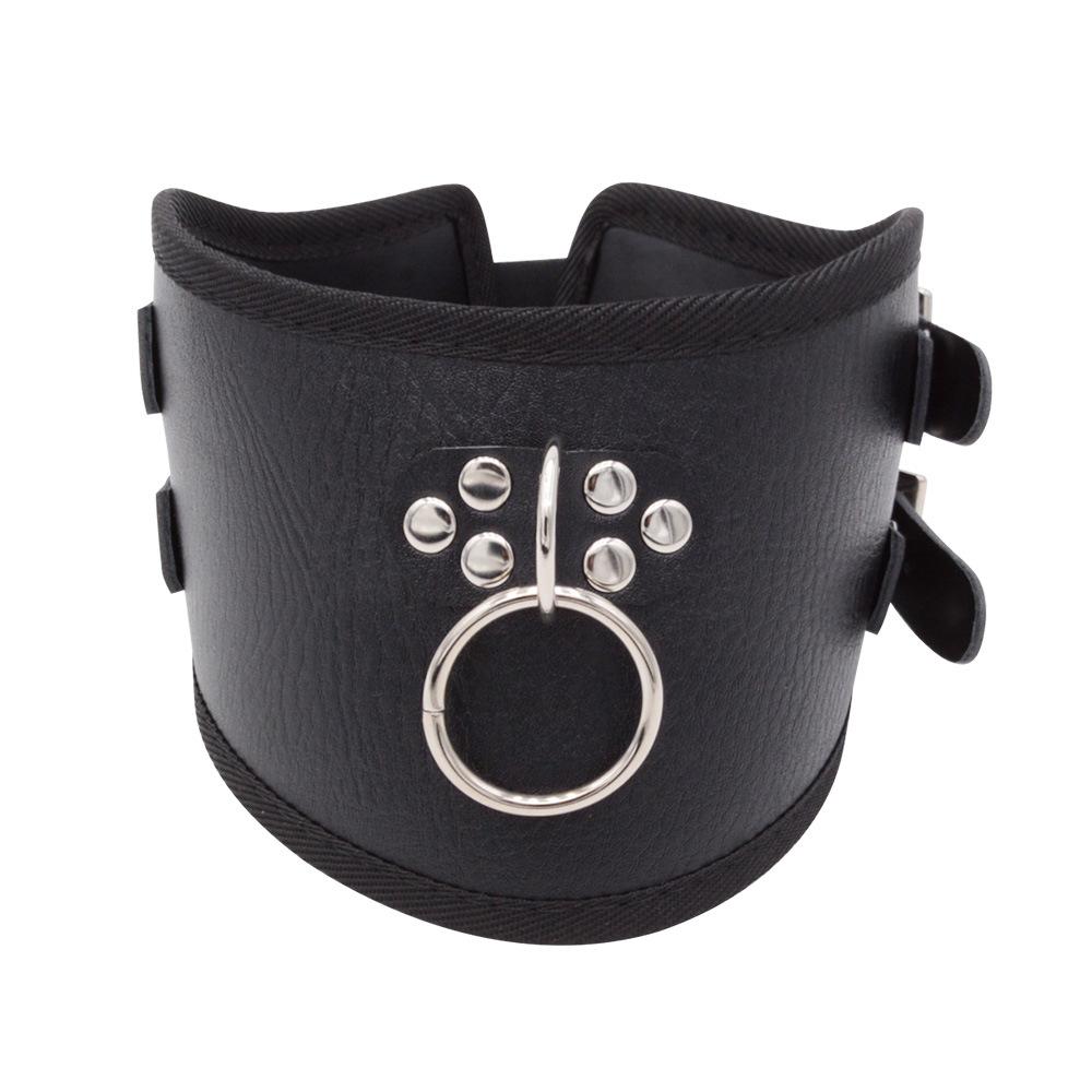 Adult Sex Collar Male Female Sexy Neck Cover Neck Cover Accessories Erotic Leather Neck Strap Fetish Slave Bondage Collar