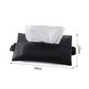 YINKE Car Tissue Headrest PU Large Car Interior Decor Tissue Box Case, Compatible, Leather, Capacity, Water-Repellent, Fixed,