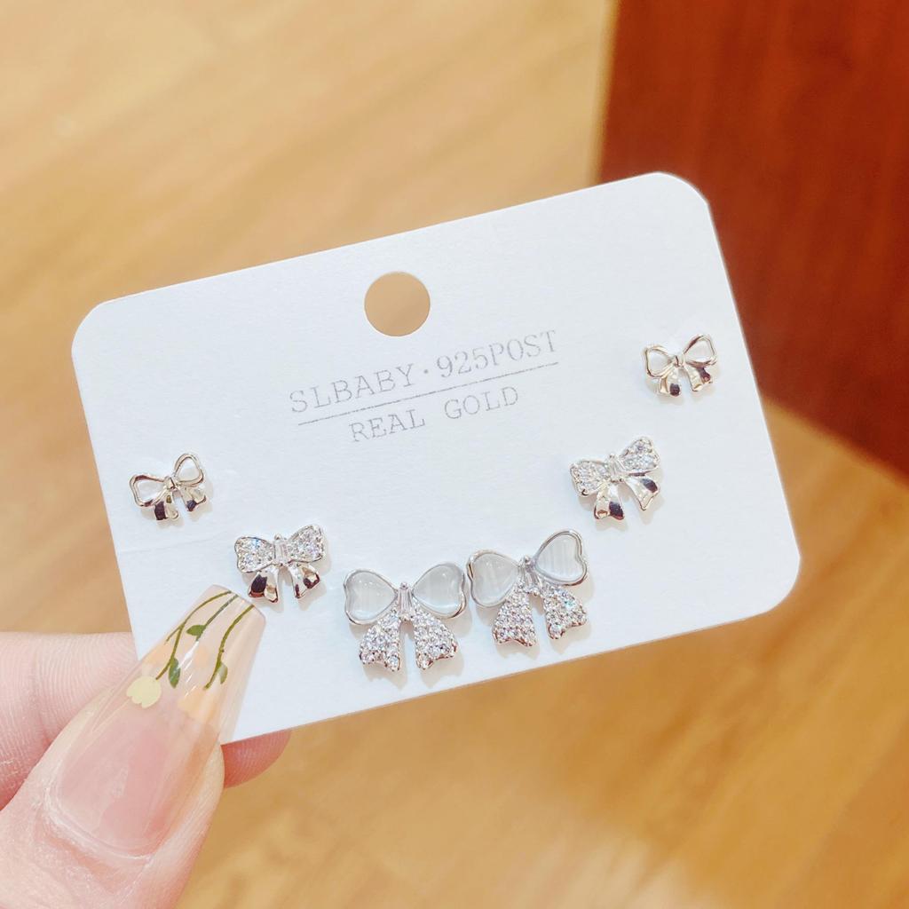 2025 S925 Sterling Silver Stud Earrings: Women's Light Luxury Cold Style Niche Metal Design