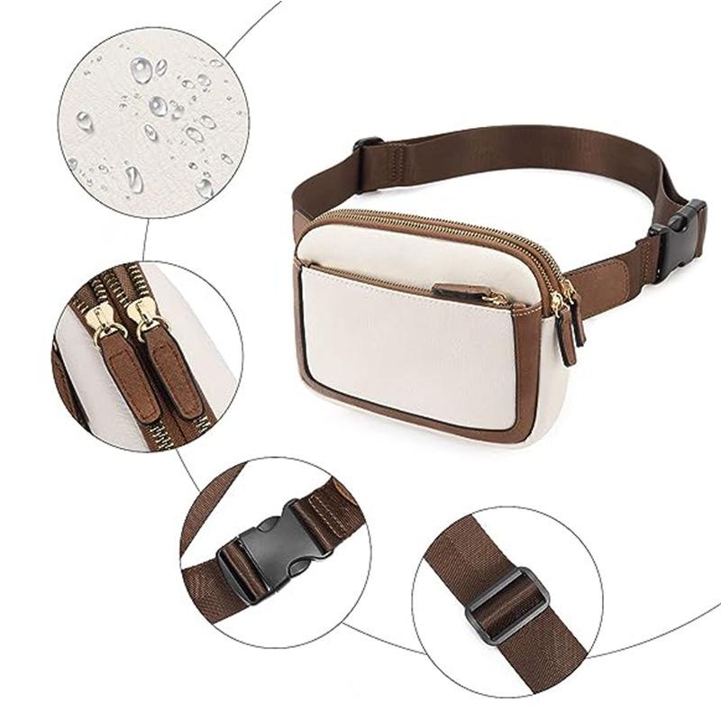 Bolsa transversal, bolsa de cintura, bolsa de ombro ajustável para esportes ao ar livre, bolsa de cintura feminina