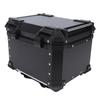 Motorcycle Top Box Aluminum Alloy Quick Release Impact Resistant Waterproof 45L Rear Storage Trunk